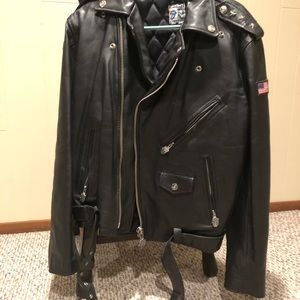 rolling stones leather jacket